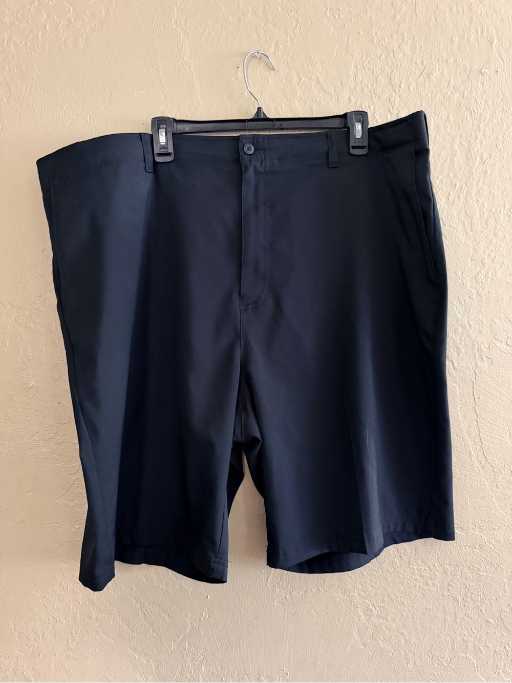 PGA Tour Black Flat-Front Men's Golf Shorts
